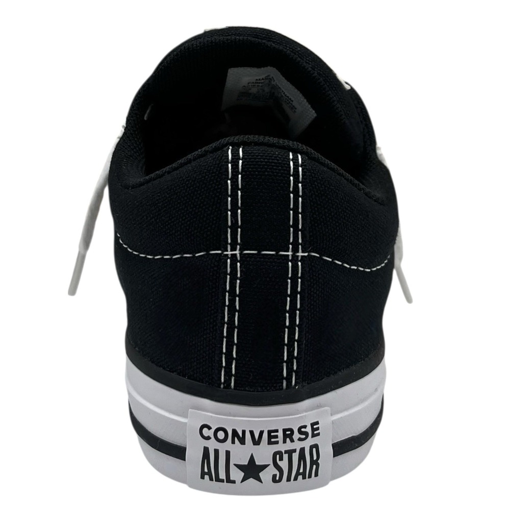 Converse Chuck Taylor Street Youth Boys Girls Low Top Sneaker Size 7 Black White - Picture 8 of 12
